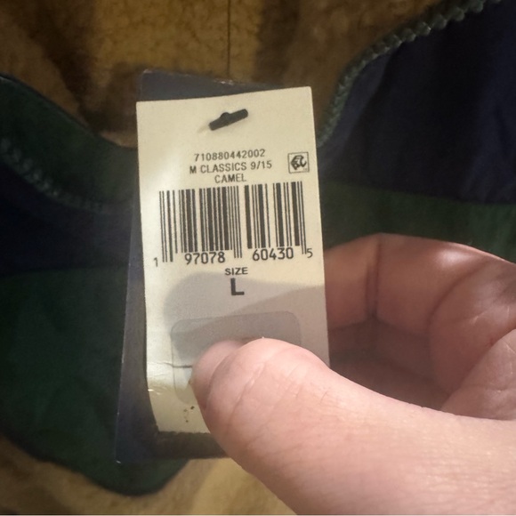 Polo Ralph Lauren Colorblock Pile Fleece Hybrid ½ Zip Pullover Jacket in Camel - Picture 12 of 12